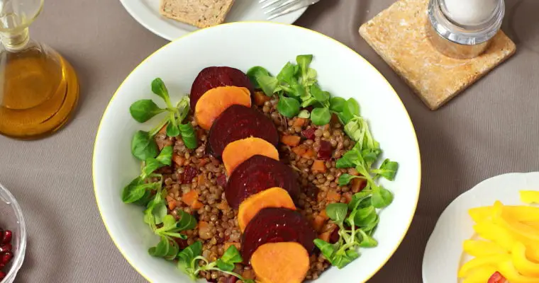 Bunter Linsensalat mit Roten Rüben