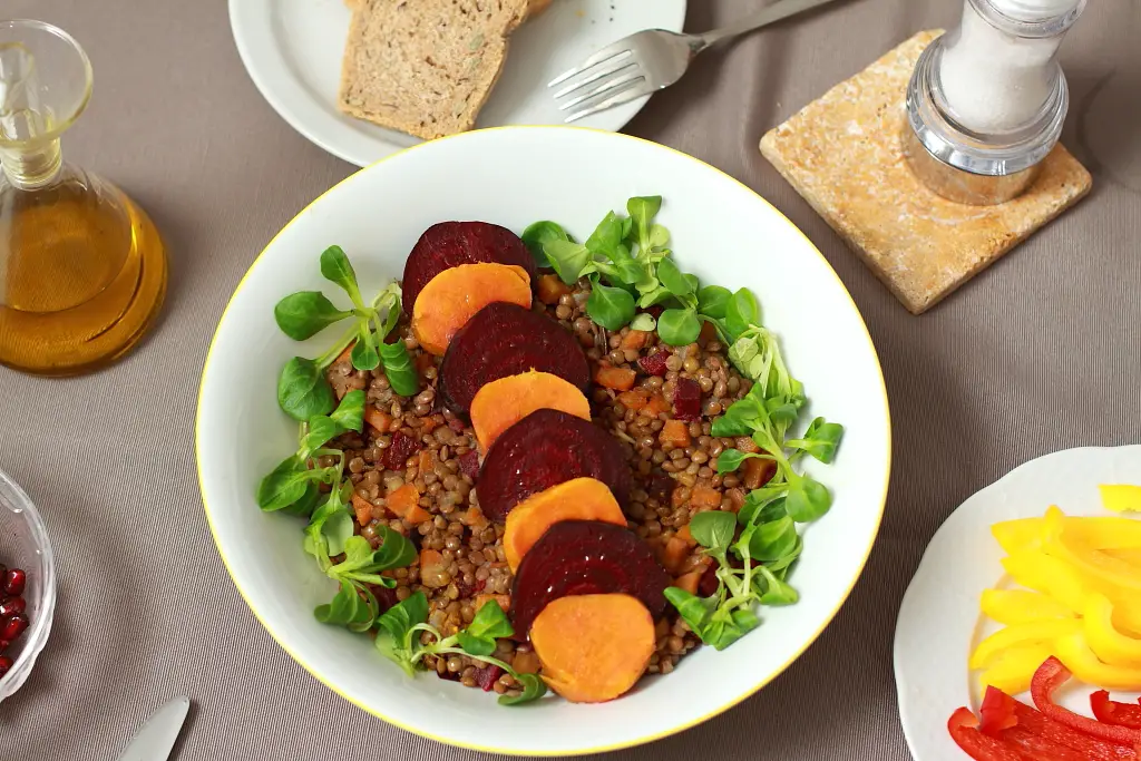 Bunter Linsensalat mit Roten Rüben