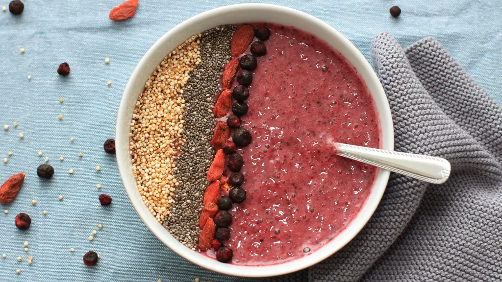 Histaminarme Heidelbeer-Smoothie-Bowl