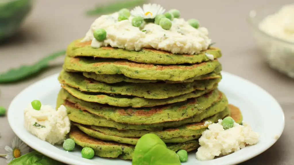 Frühlingshafte Erbsen-Pancakes