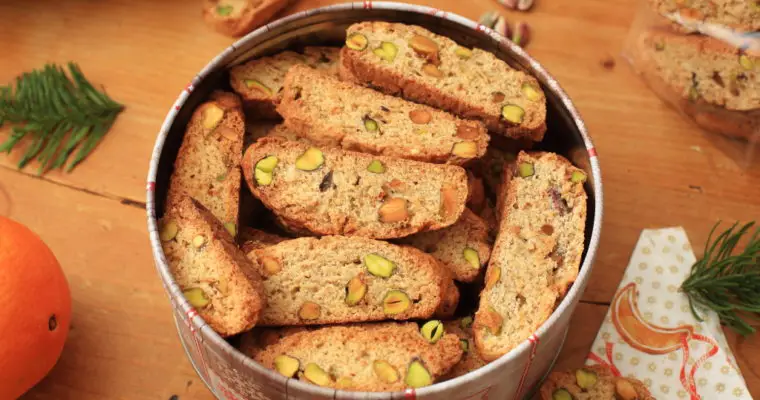 Vegane Orangen-Pistazien-Cantuccini