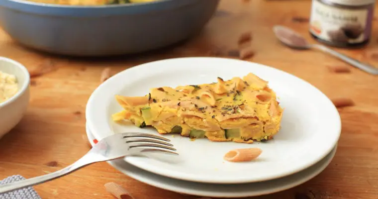 Vegane Nudel-Gemüse-Frittata (Frittata di Pasta)